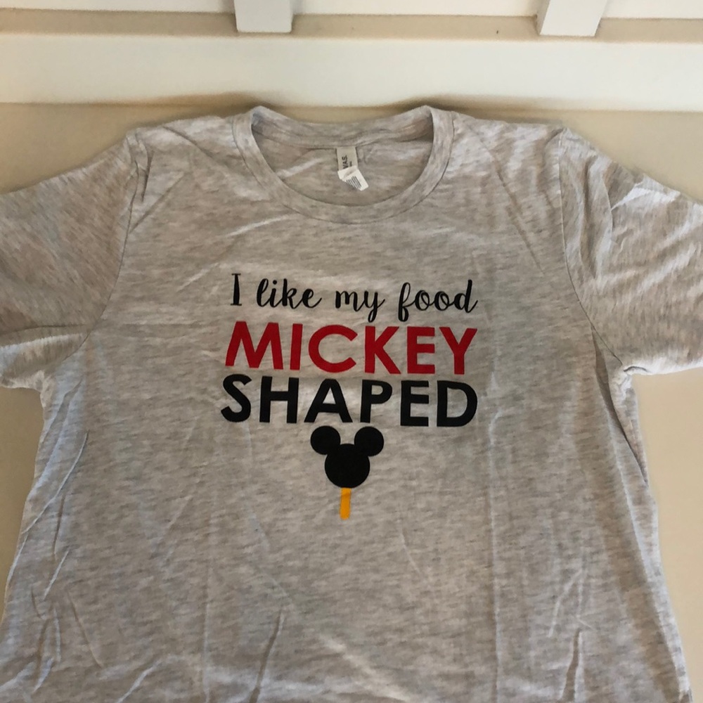 Disney Mickey shaped food t shirt, Mickey Bar
